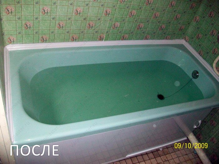 Фото ремонта ванн Акриловым вкладышем