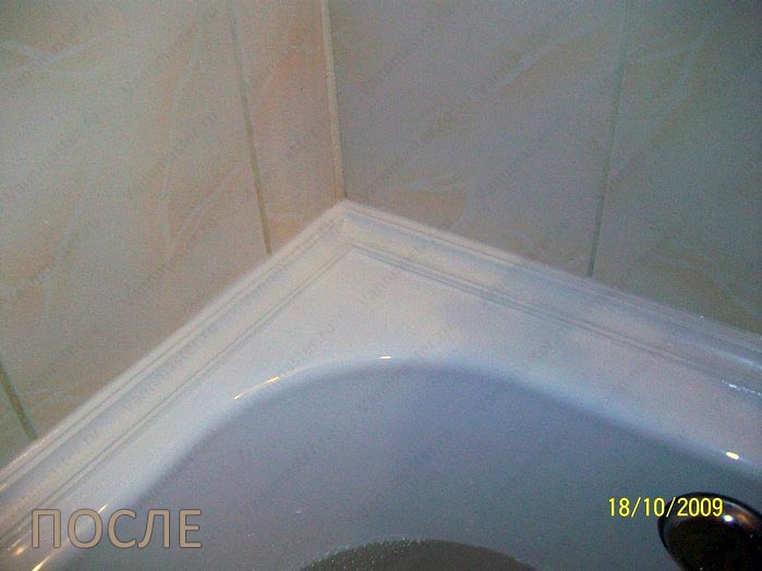 Фото ремонта ванн Акриловым вкладышем
